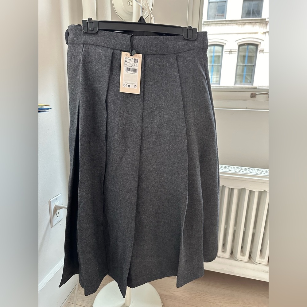 **SOLD OUT EVERYWHERE Mango Dark Grey Wool skirt**